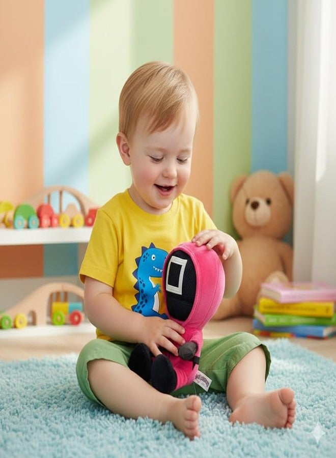 STRIDERS دمية ستريدرز القطيفة - عامل القناع المربع، لعبة محشوة فاخرة ناعمة ومريحة للعناق | هدية مثالية لهواة الجمع والمعجبين | مثالية للعب والعرض والسفر وتزيين الغرفة | 10 بوصات - Image 4